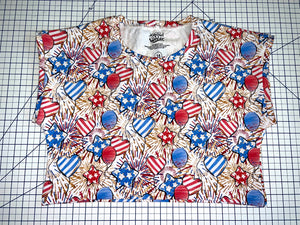 Patriotic White Boxy Crop