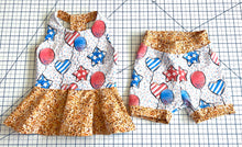 Load image into Gallery viewer, Patriotic Balloons Peplum Set
