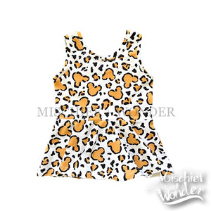 Leopard Mouse Peplum Tank